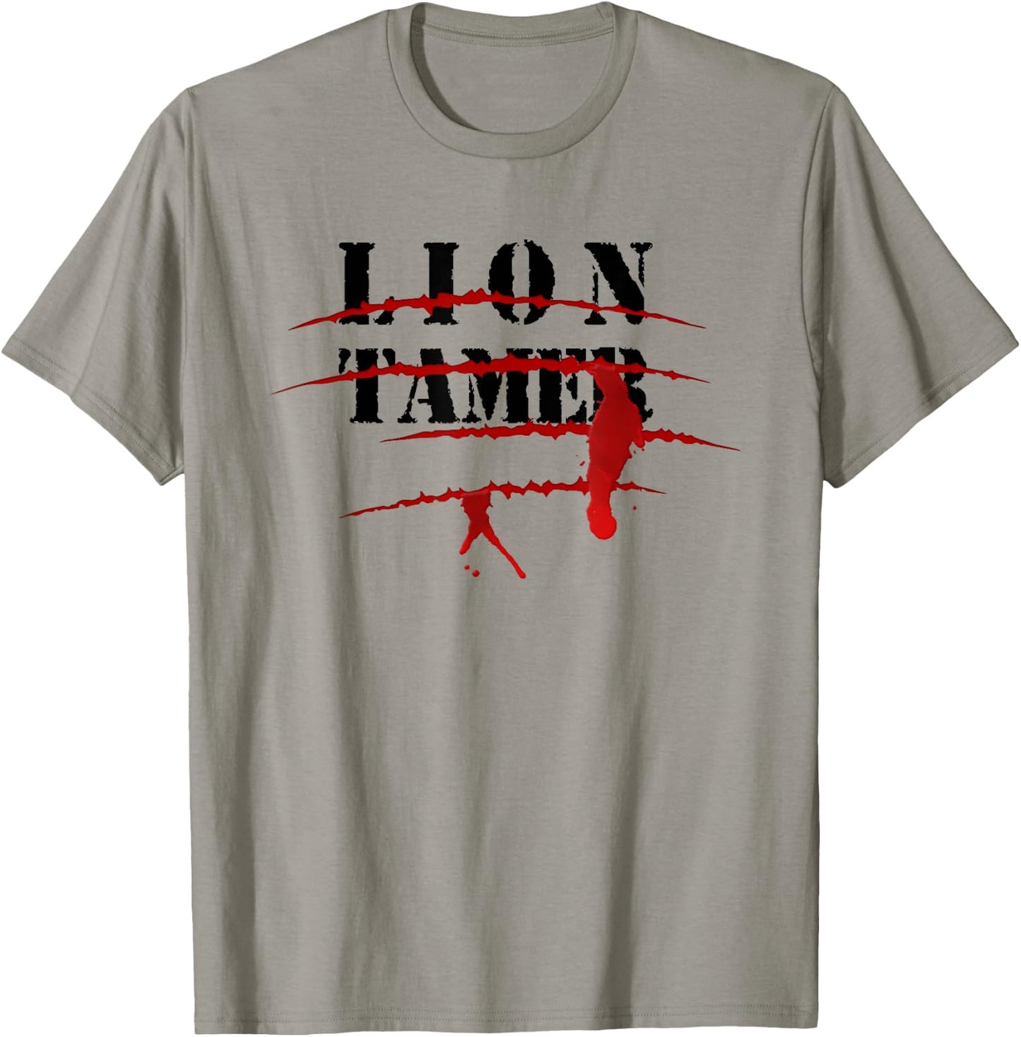 Lion Tamer Bloody Animal Attack Halloween Costume T-Shirt - T-Shirt | Sand