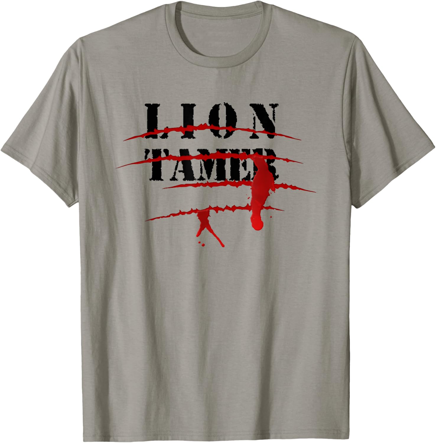Lion Tamer Bloody Animal Attack Halloween Costume T-Shirt - T-Shirt | Sand