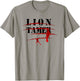 Lion Tamer Bloody Animal Attack Halloween Costume T-Shirt - T-Shirt | Sand