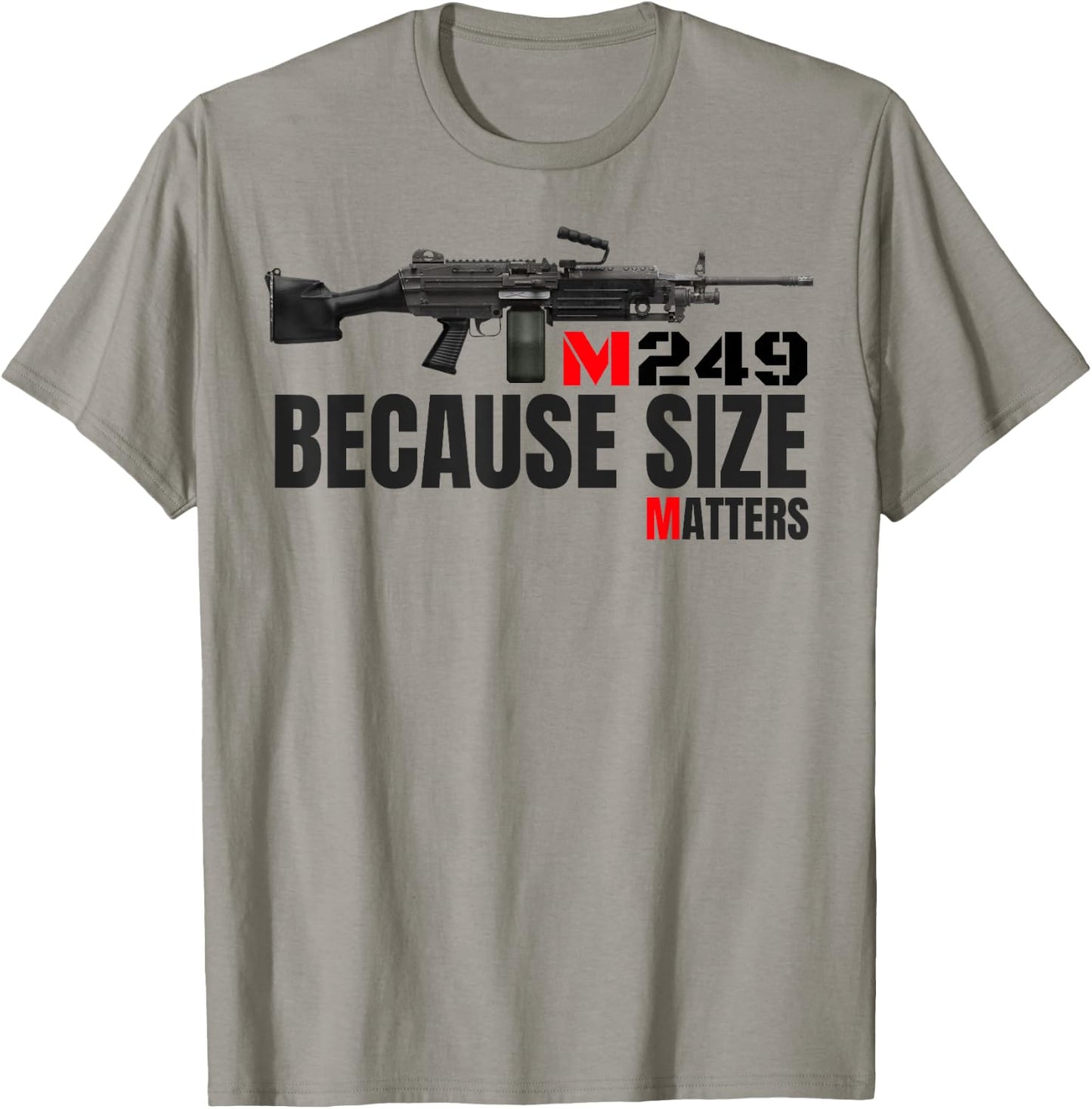 M249 Machine Gun Love 2nd Amendment Adult Pro Gun T-Shirt - T-Shirt | Sand