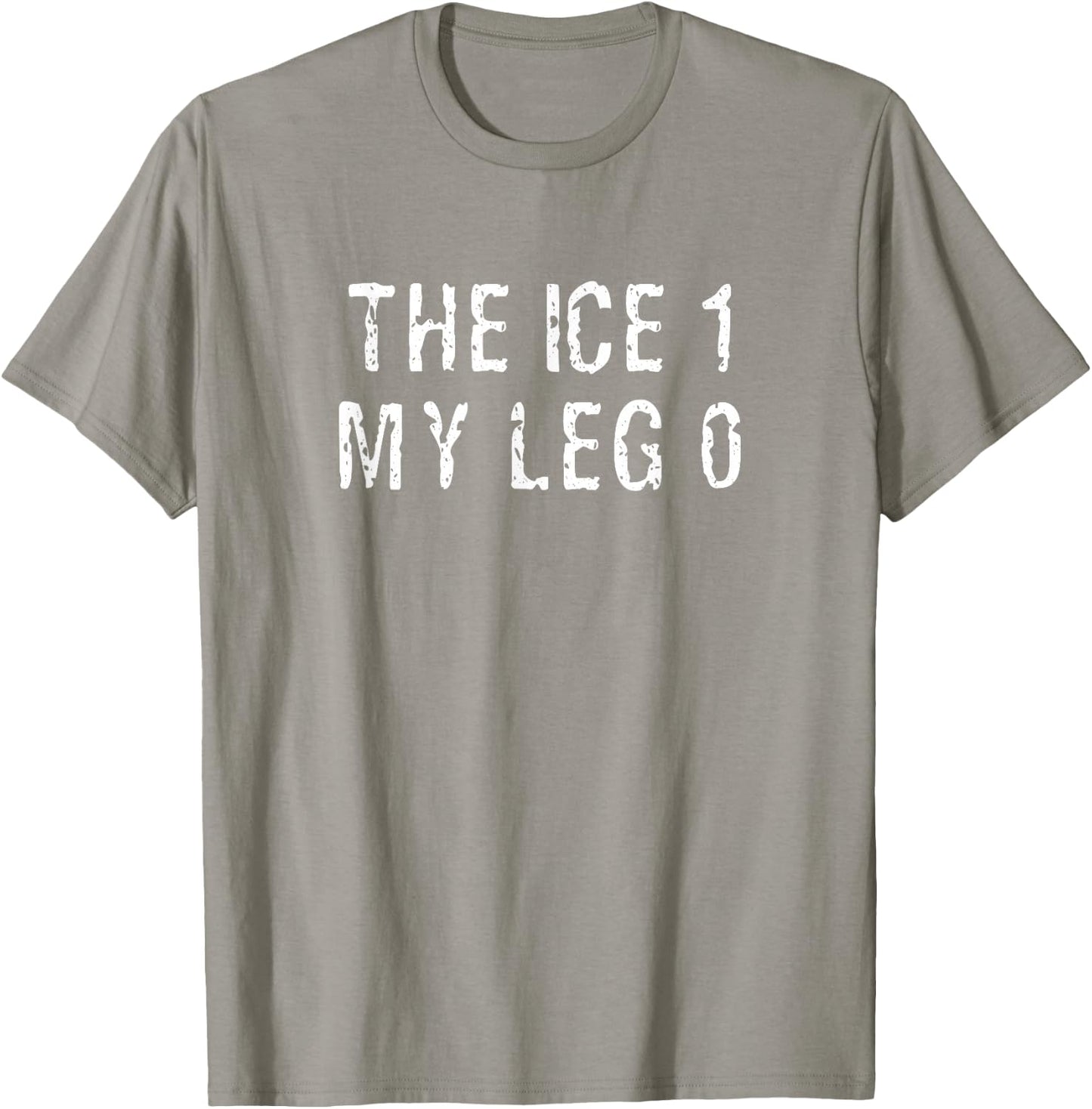 Ice for Broken Leg Gift Ice Skating Hockey T-Shirt - T-Shirt | Sand