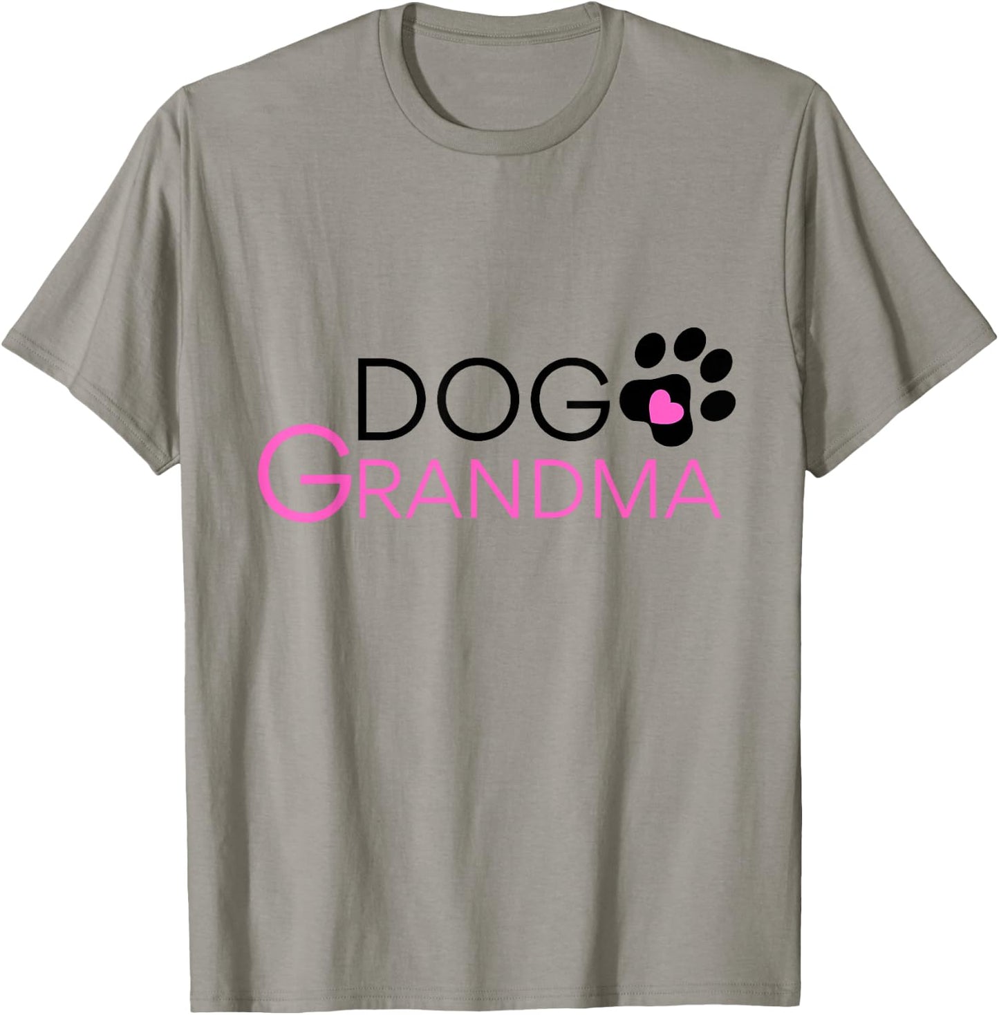 Dog Grandma Short Sleeve Paw Print T-Shirt - T-Shirt | Sand