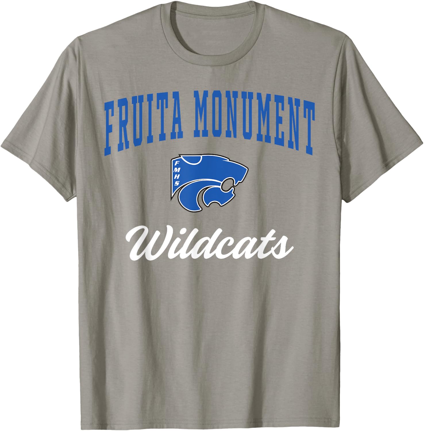 Fruita Monument High School Wildcats T-Shirt - T-Shirt | Sand