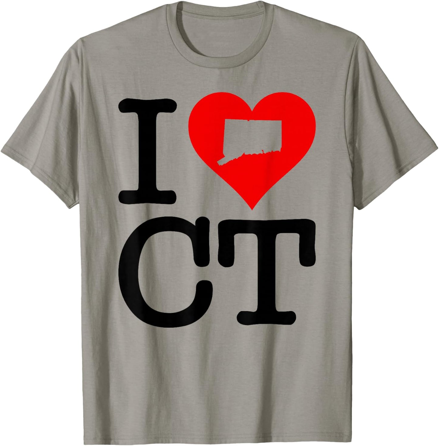 I Love Heart Connecticut Ct T-Shirt - T-Shirt | Sand