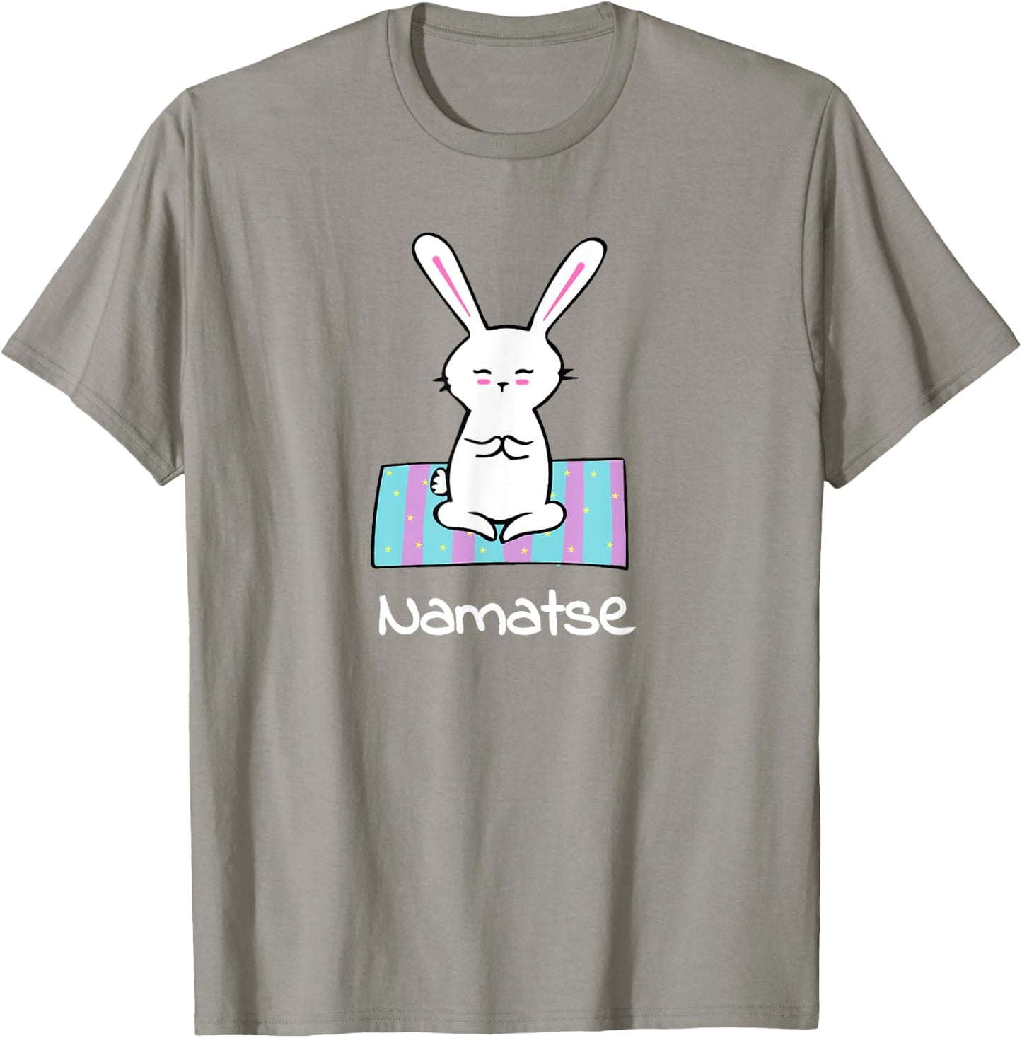 Namaste Yoga Bunny Funny For Yoga Lovers T-Shirt - T-Shirt | Sand