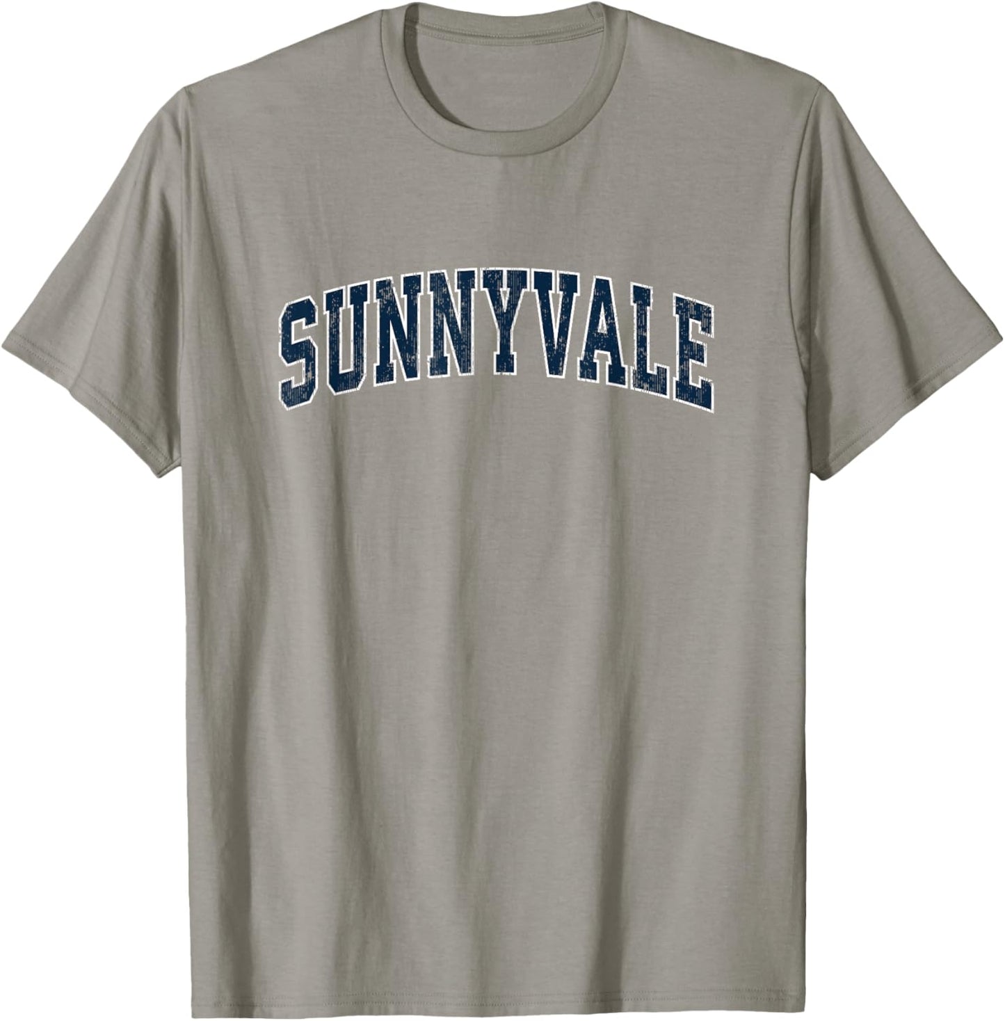 Sunnyvale California CA Vintage Sports Design Navy Design T-Shirt - T-Shirt | Sand