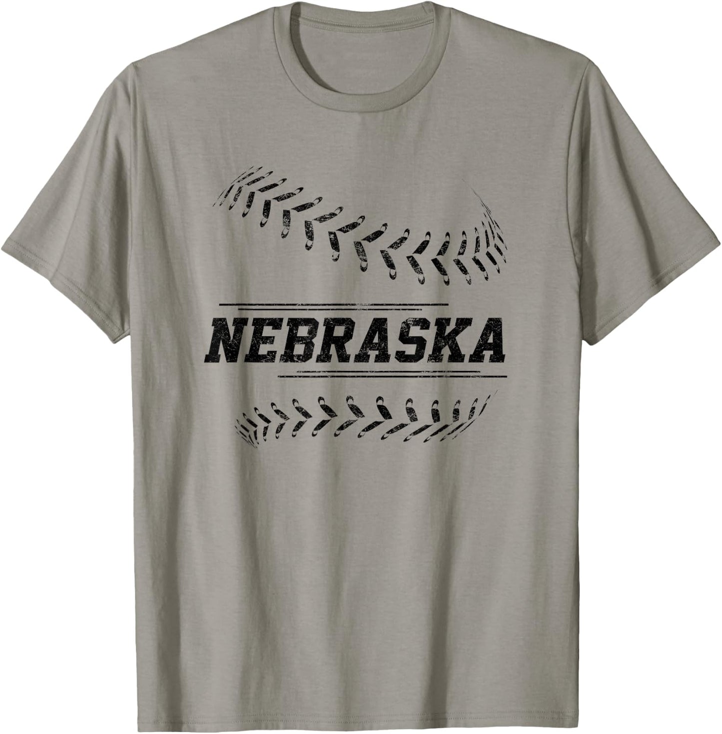 Nebraska Baseball State Pride Team Sport T-Shirt - T-Shirt | Sand