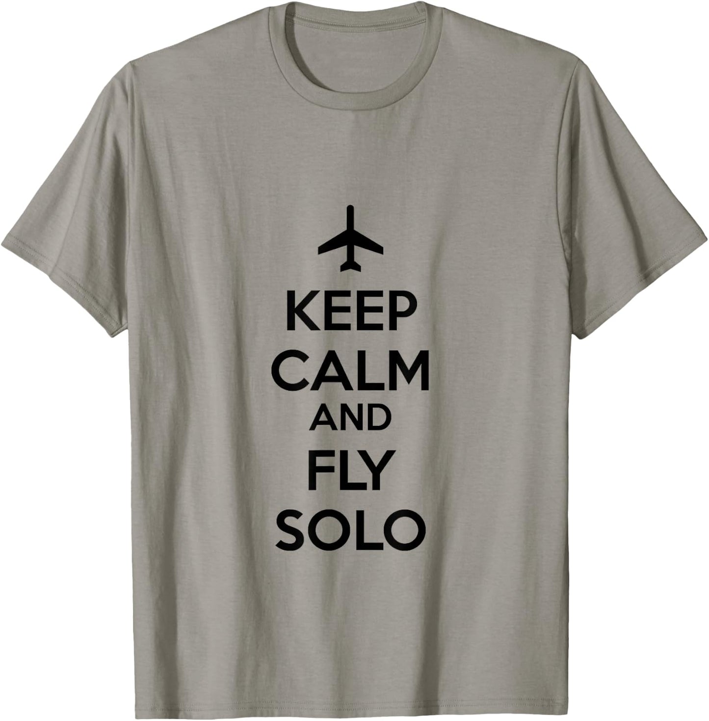 Pilot Keep Calm and Fly Solo T-Shirt - T-Shirt | Sand