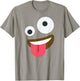 Zany Emoticon Face Crazy Eyes Wild Goofy costume T-Shirt - T-Shirt | Sand