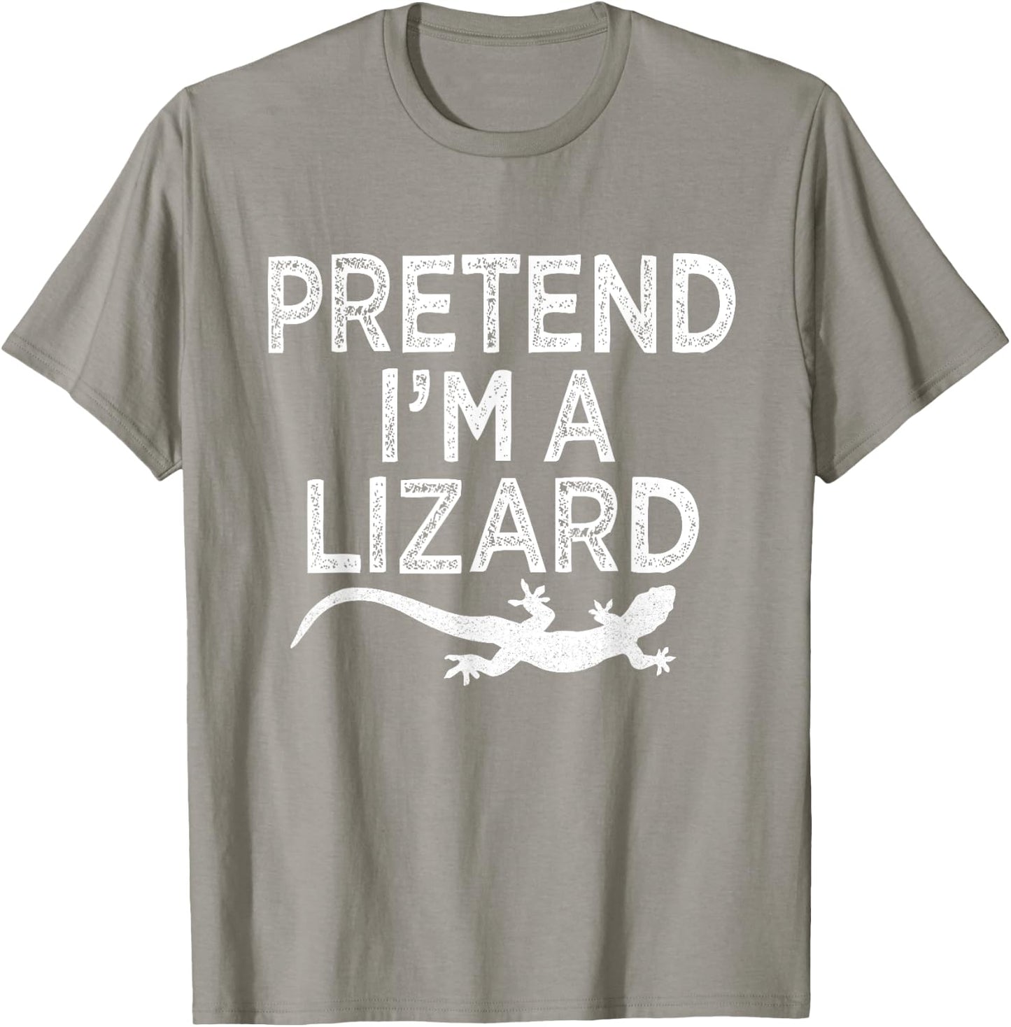 Pretend I'm A Lizard Funny Lazy Halloween Costume T-Shirt - T-Shirt | Sand