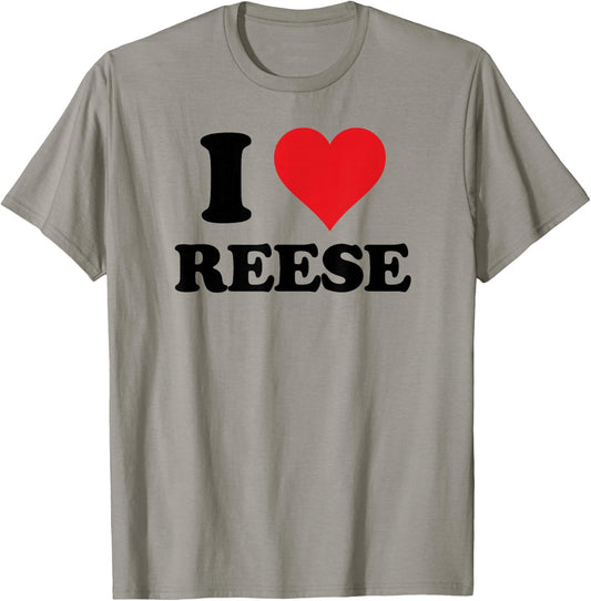 I Heart Reese First Name I Love Personalized Stuff T-Shirt - T-Shirt | Sand