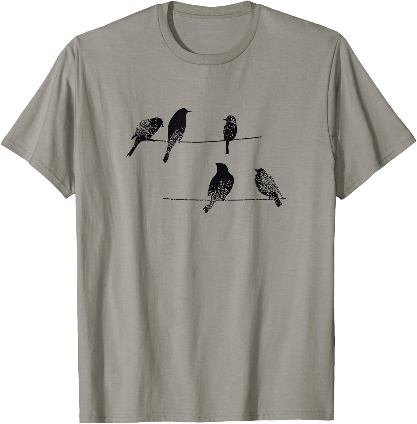 Birds on a wire T-Shirt - T-Shirt | Sand