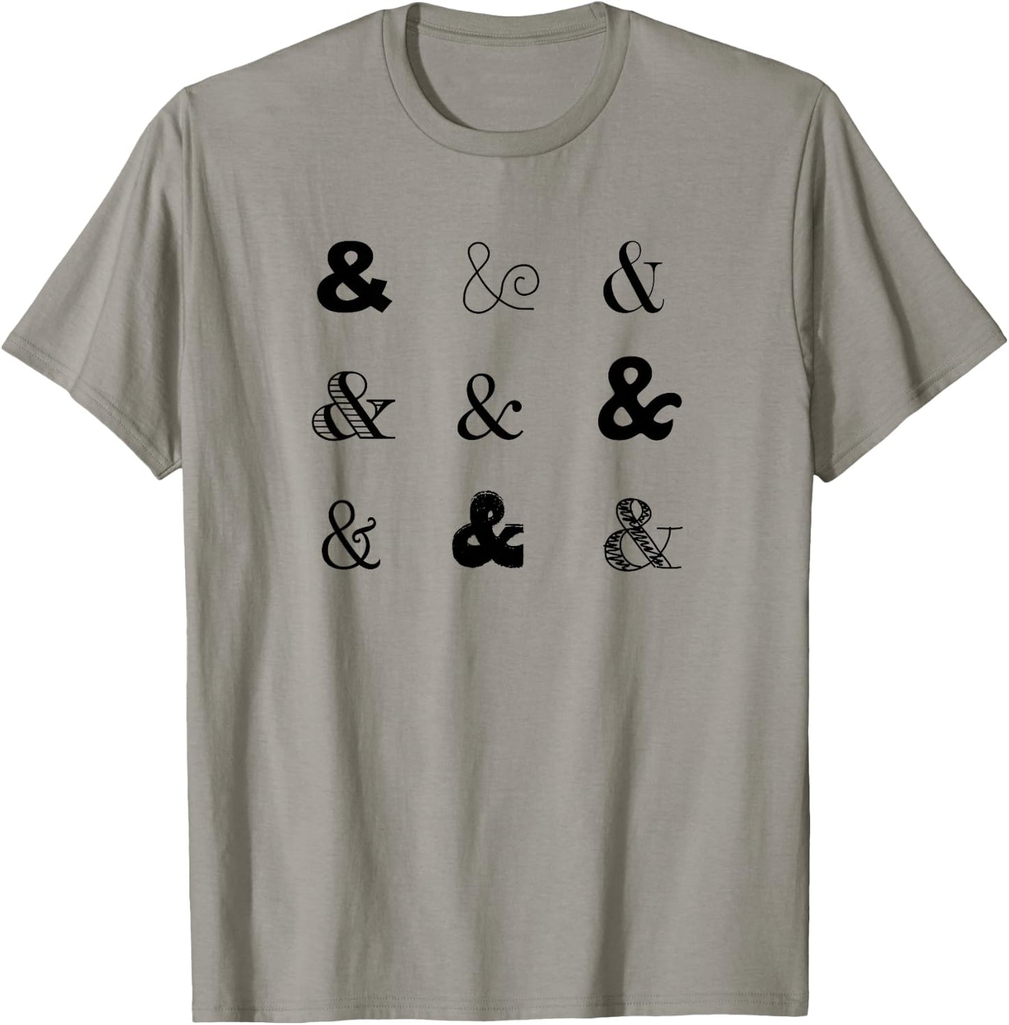 JK Typografie Designs Cute Typography - Grey, Small - -Adults T-Shirt - T-Shirt | Sand
