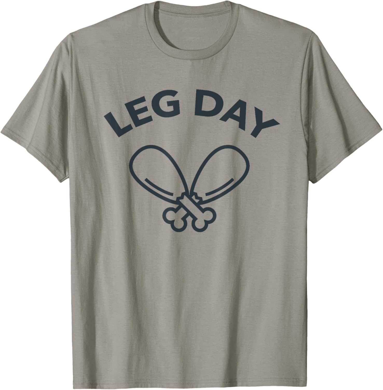 Funny Turkey Gym Workout Thanksgiving Leg Day T-Shirt - T-Shirt | Sand
