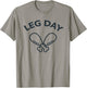 Funny Turkey Gym Workout Thanksgiving Leg Day T-Shirt - T-Shirt | Sand