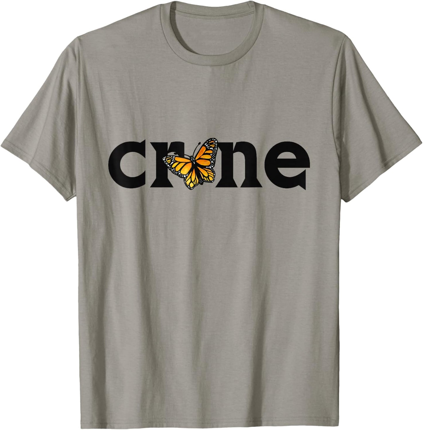Crone Monarch Butterfly Elder Witch Woman T-Shirt - T-Shirt | Sand
