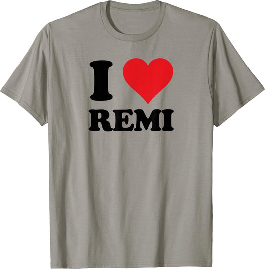 I Heart Remi First Name I Love Personalized Stuff T-Shirt - T-Shirt | Sand