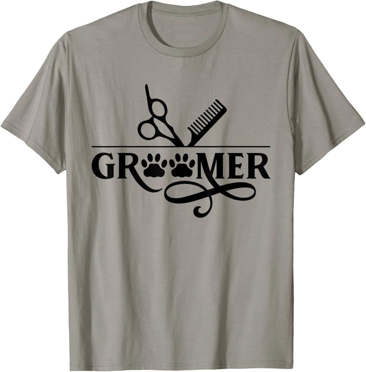 Groomer Salon Grooming Dog Animal T-Shirt - T-Shirt | Sand