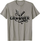 Groomer Salon Grooming Dog Animal T-Shirt - T-Shirt | Sand