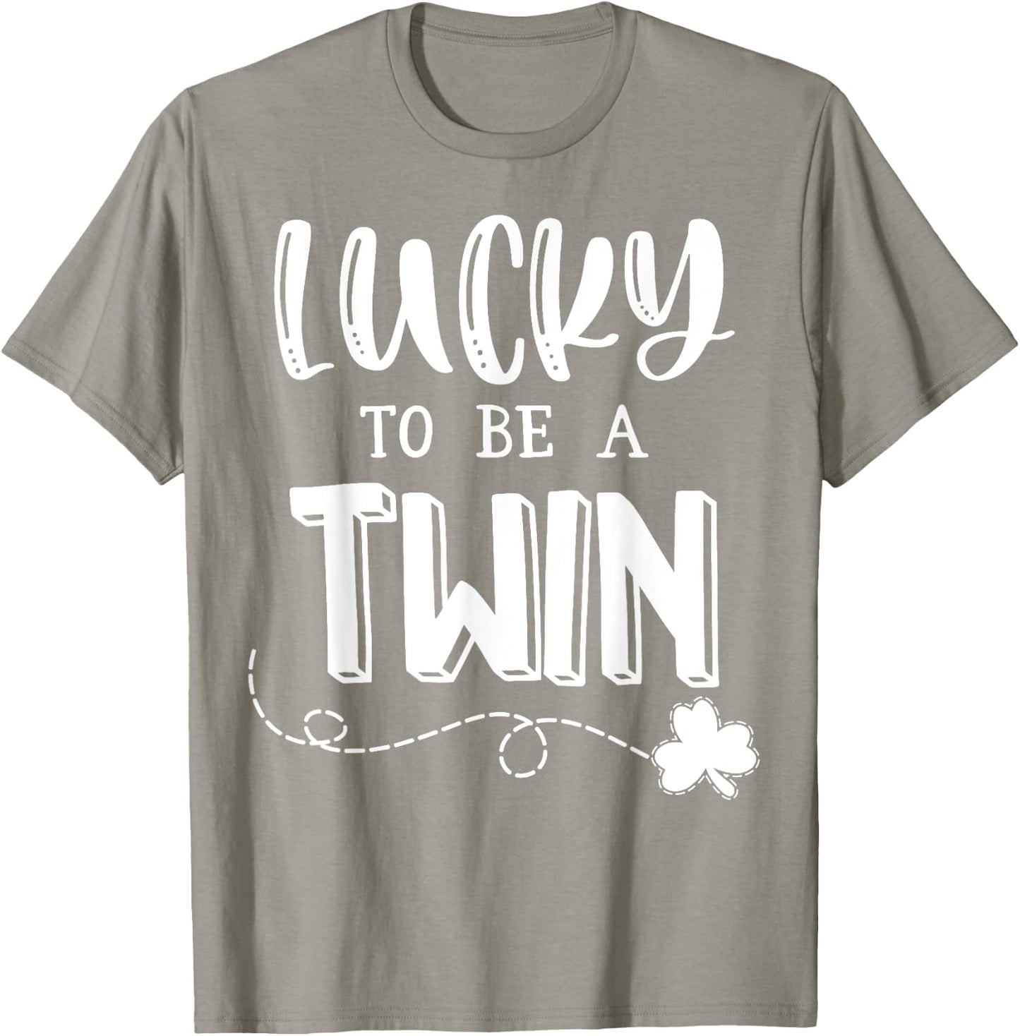 Lucky To Be A Twin Shirt Twin St Patricks Day Kid T-Shirt - T-Shirt | Sand