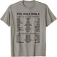 The Books of The Bible Old and New Testament Complete List T-Shirt - T-Shirt | Sand
