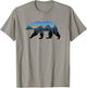 Bear Grizzly Mountains Forest Sunset Vintage Outdoor T-Shirt - T-Shirt | Sand