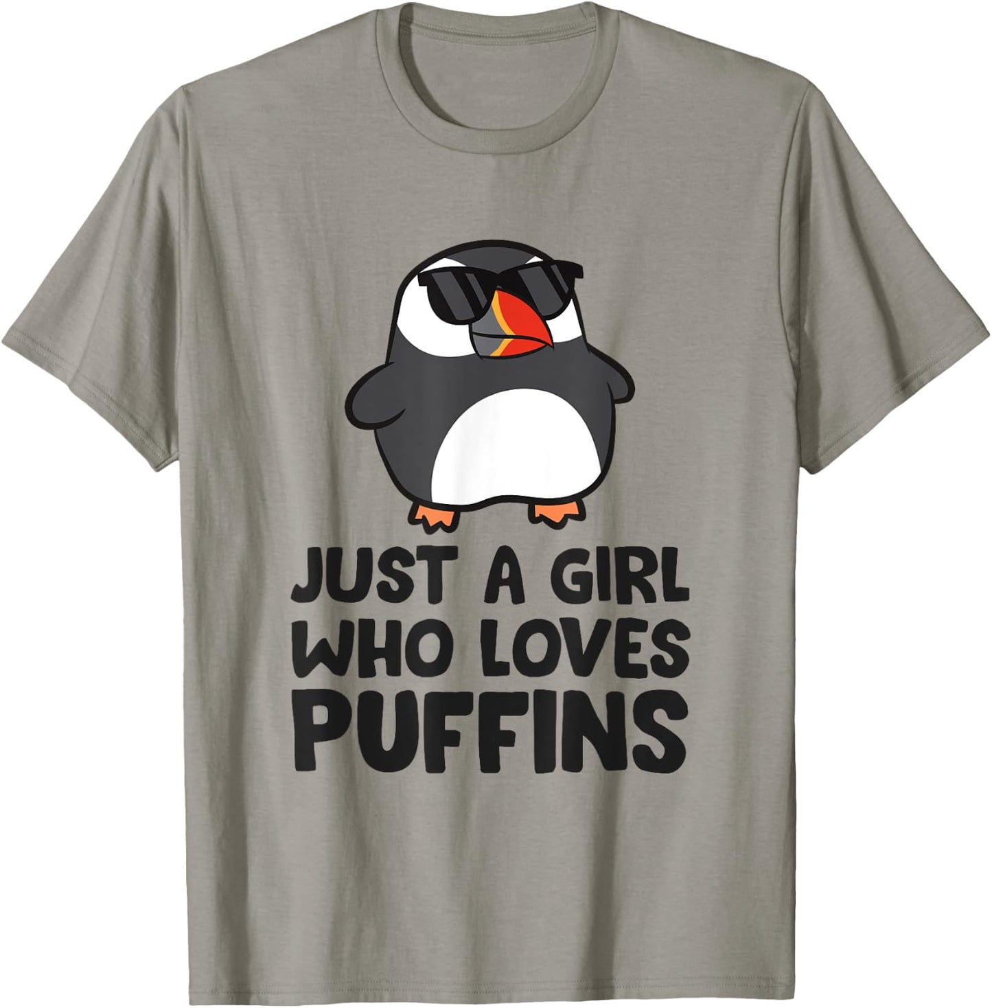 Just a Girl Who Loves Puffins T-Shirt - T-Shirt | Sand
