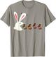 Funny Easter Rabbit Eating Chocolate Easter Bunnies Easter T-Shirt - T-Shirt | Sand
