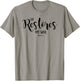 He Restores My Soul Psalm 23:3 Christian Design T-Shirt - T-Shirt | Sand