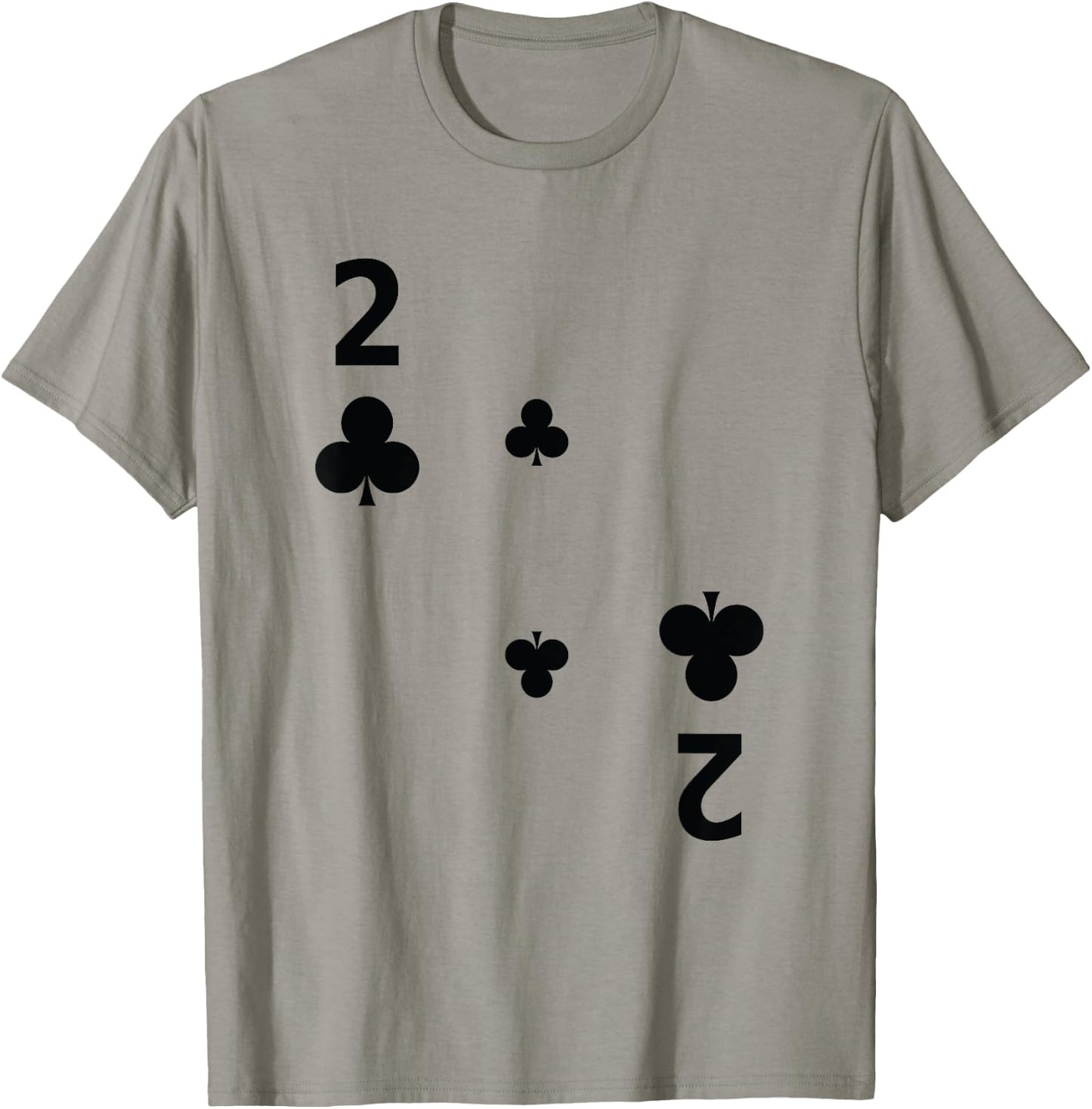 Two of Clubs Poker Playing Card Costume Group Shirt T-Shirt - T-Shirt | Sand