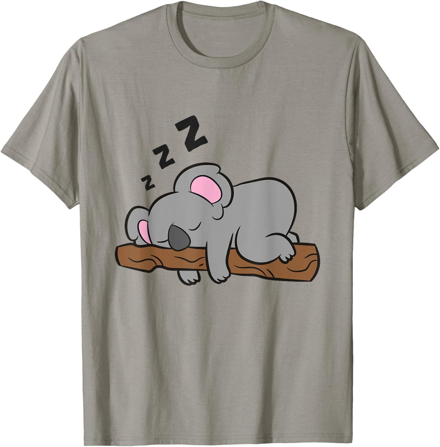 Cute Sleeping Koala Bear Lazy Koala T-Shirt - T-Shirt | Sand