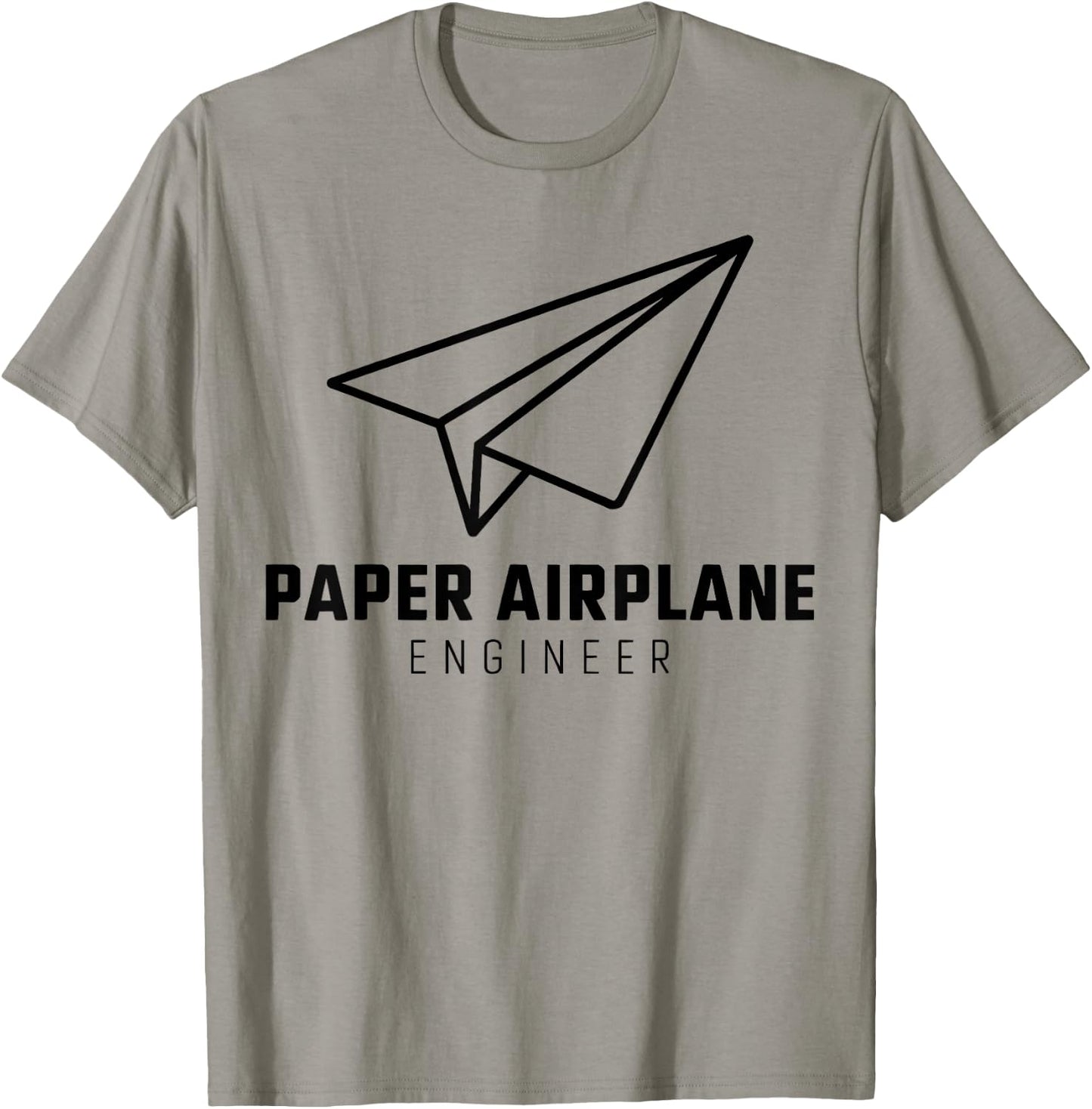 Funny Paper Airplane T-Shirt - T-Shirt | Sand