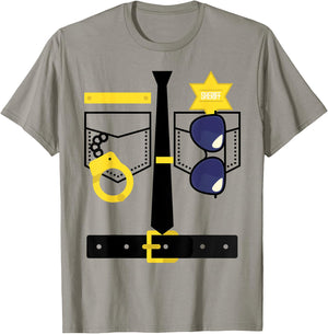 Police Uniform Costume Halloween Kids T-Shirt - T-Shirt | Sand