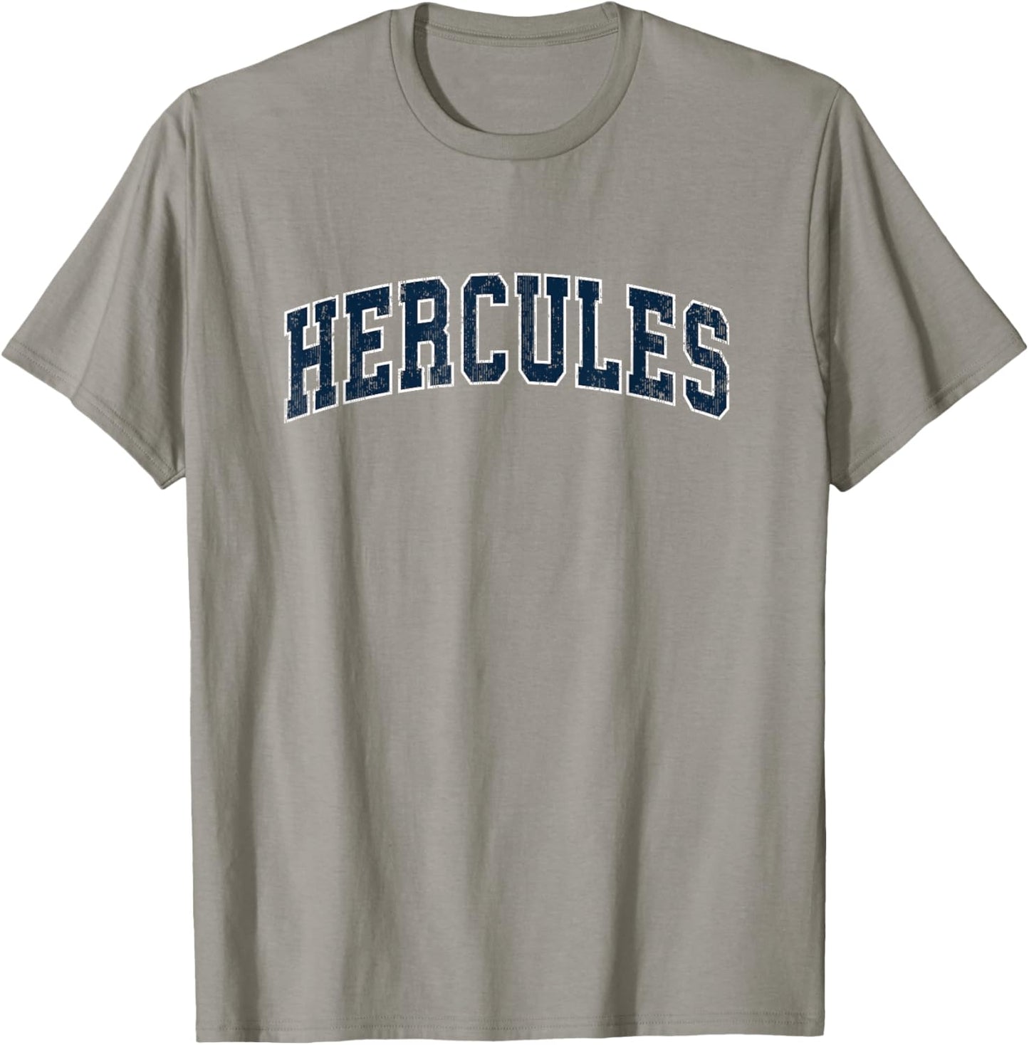 Hercules California CA Vintage Sports Design Navy Design T-Shirt - T-Shirt | Sand