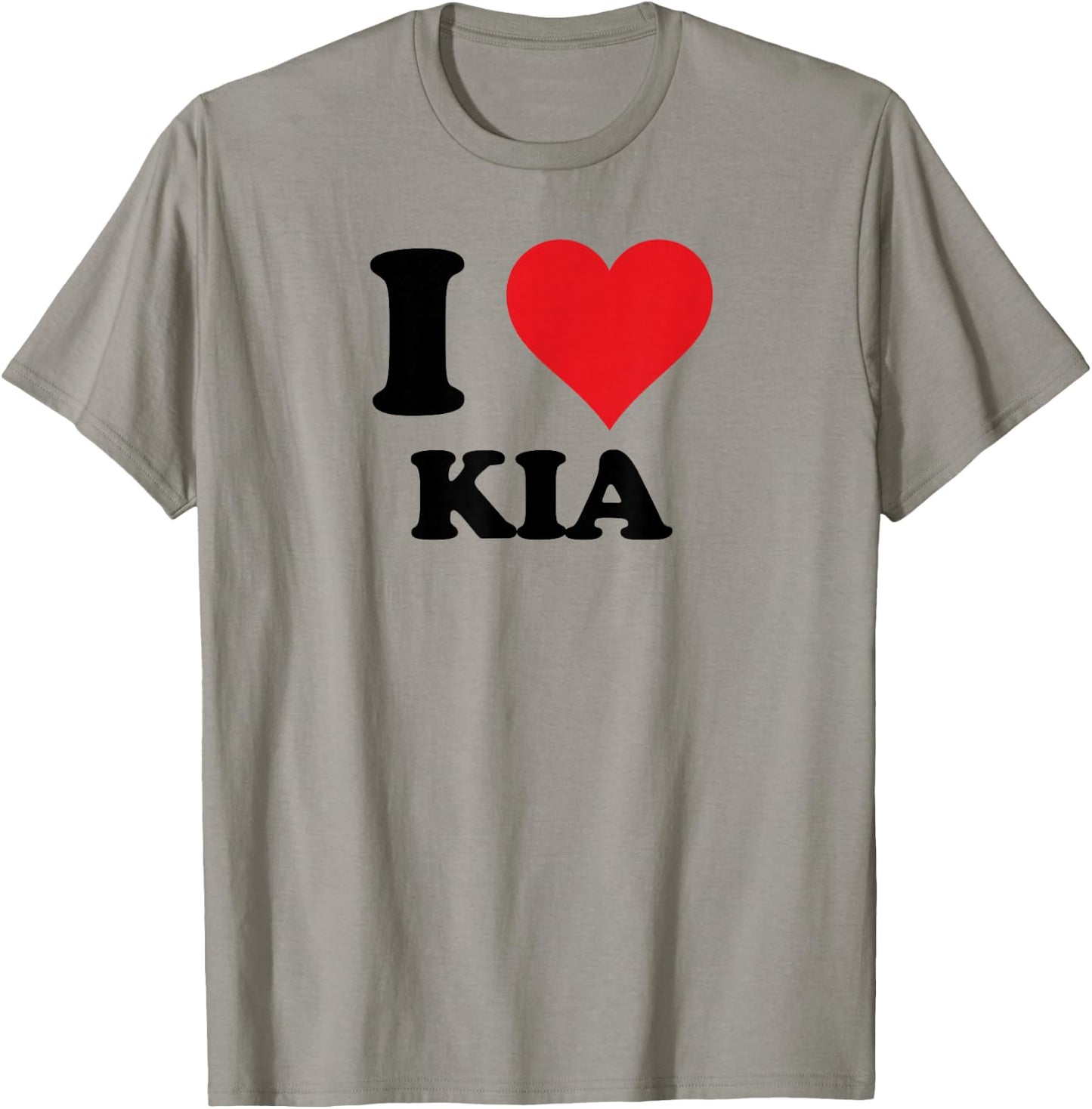I Heart Kia First Name I Love Personalized Stuff T-Shirt - T-Shirt | Sand
