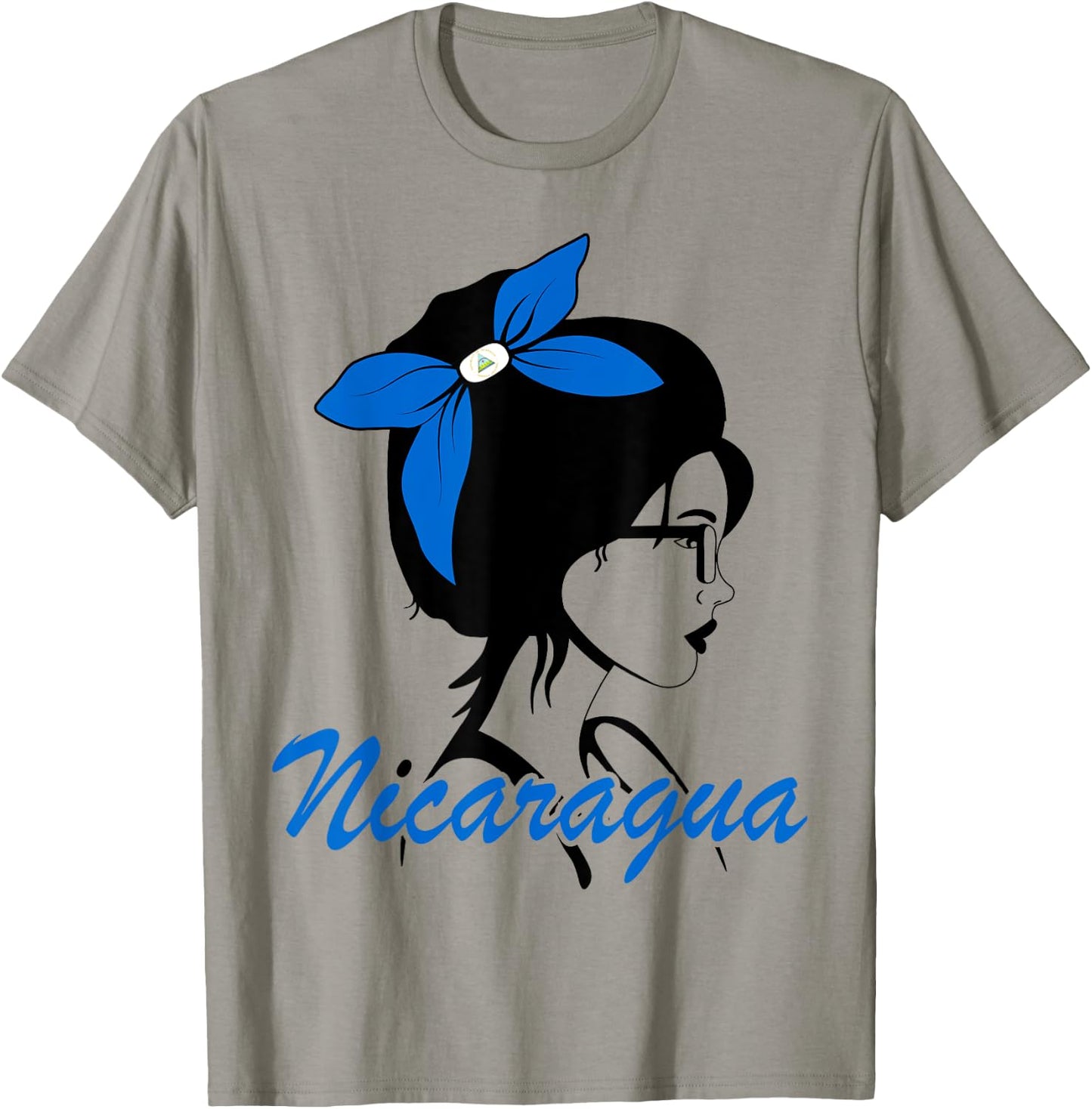 Nicaragua Girl Nicaraguan Mujer Nicaragueña flag T-Shirt - T-Shirt | Sand