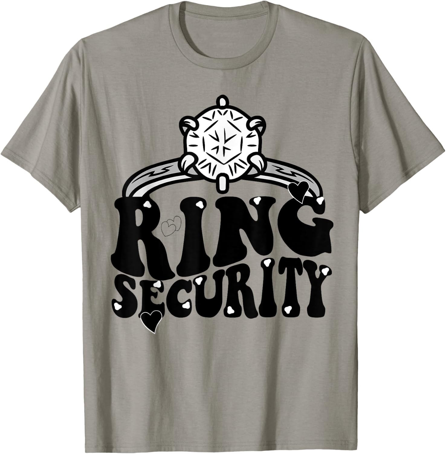 Ring Security Kids Ring Bearer Boys Wedding Tuxedo Party T-Shirt - T-Shirt | Sand