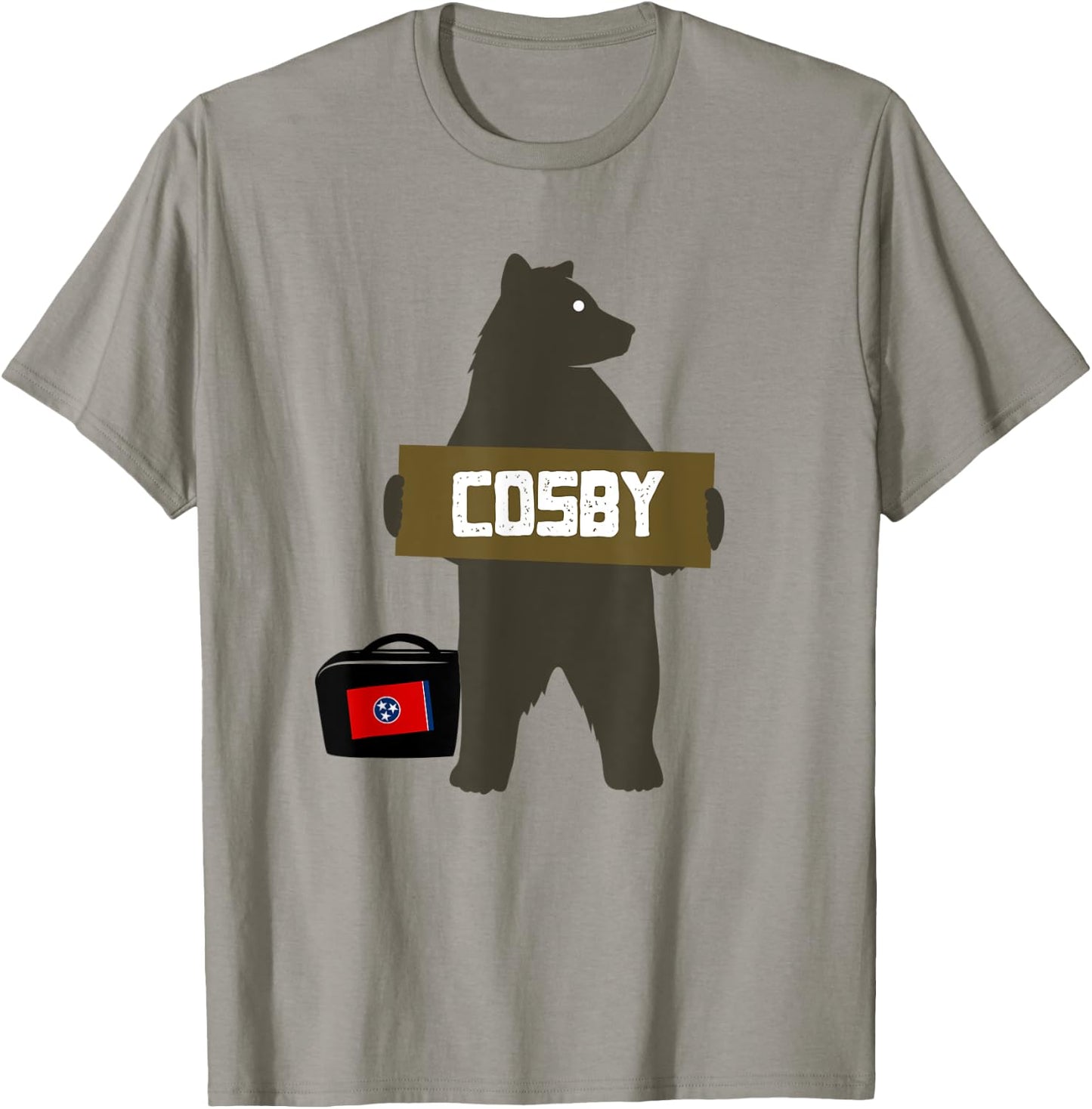 Cosby, Tennessee Smoky Mountains Hitchhiking Bear T-Shirt - T-Shirt | Sand
