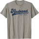 Husband Est 2024 Just Married Honeymoon Hubby Wedding Couple T-Shirt - T-Shirt | Sand