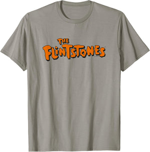 The Flintstones Logo on White T-Shirt - T-Shirt | Sand