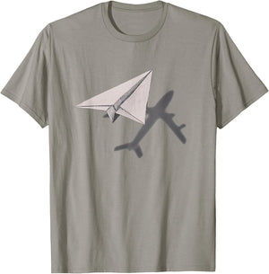 Funny Pilot paper Airplane for CO-pilots BOYS PARTY T-Shirt - T-Shirt | Sand