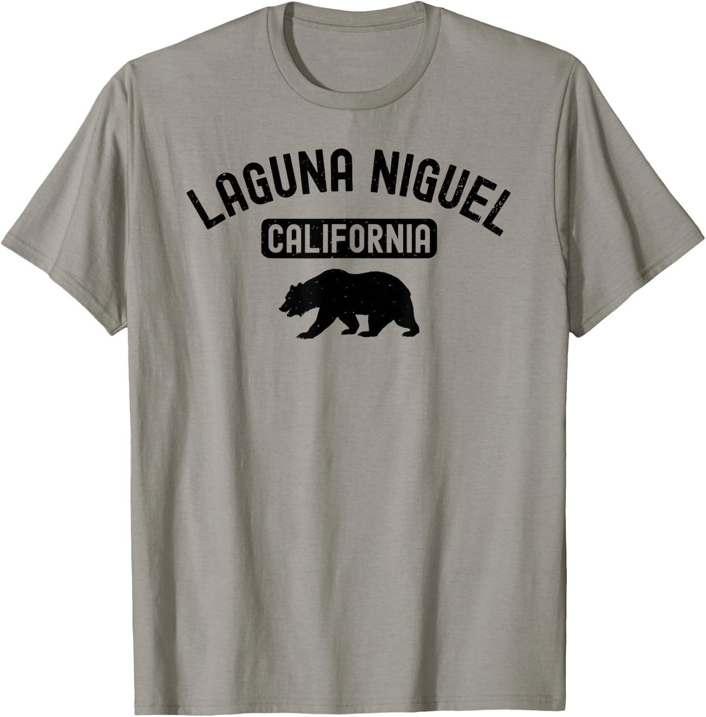 Laguna Niguel California USA Flag Vintage Bear Orange County T-Shirt - T-Shirt | Sand