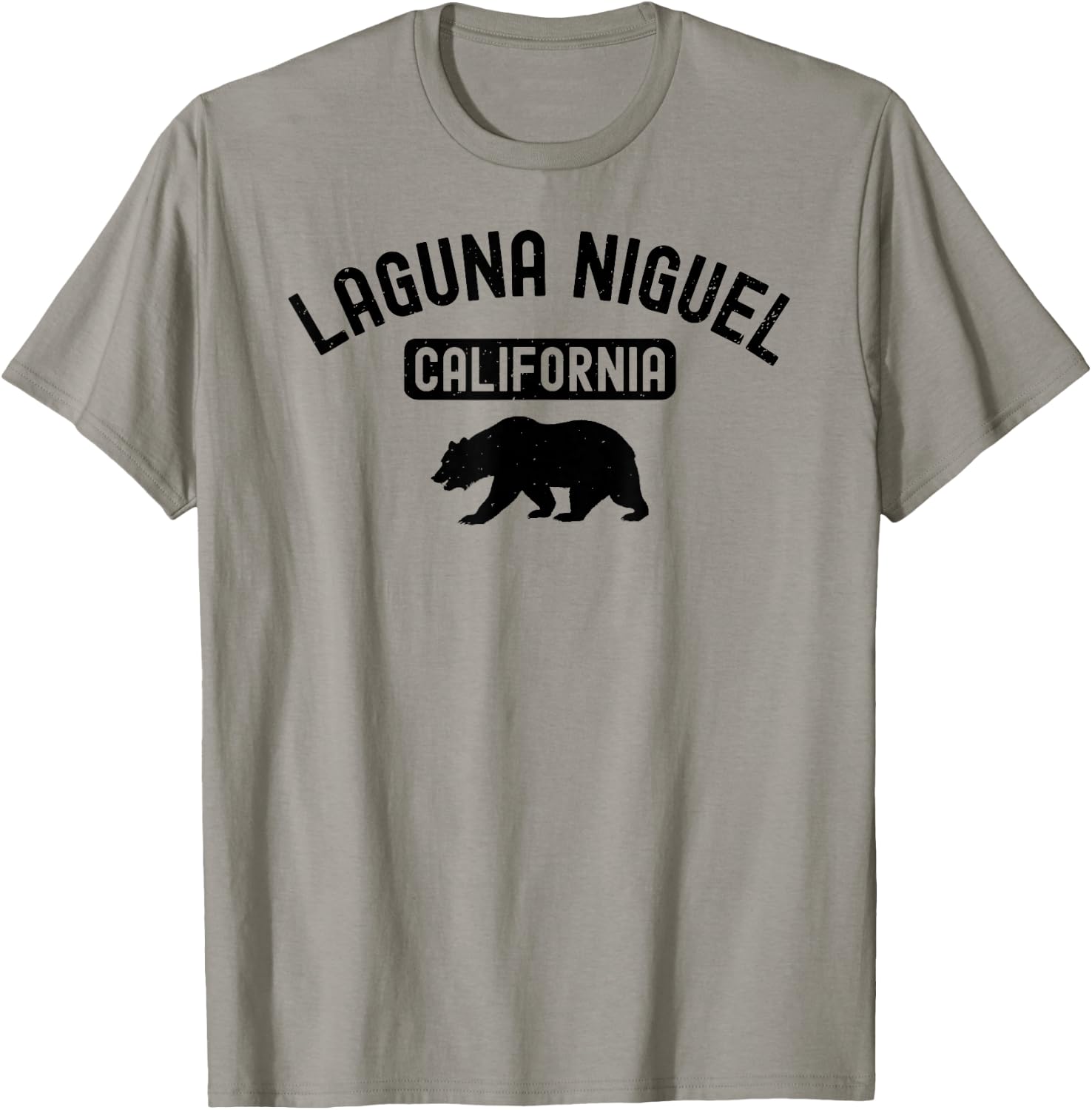 Laguna Niguel California USA Flag Vintage Bear Orange County T-Shirt - T-Shirt | Sand
