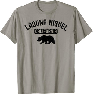 Laguna Niguel California USA Flag Vintage Bear Orange County T-Shirt - T-Shirt | Sand