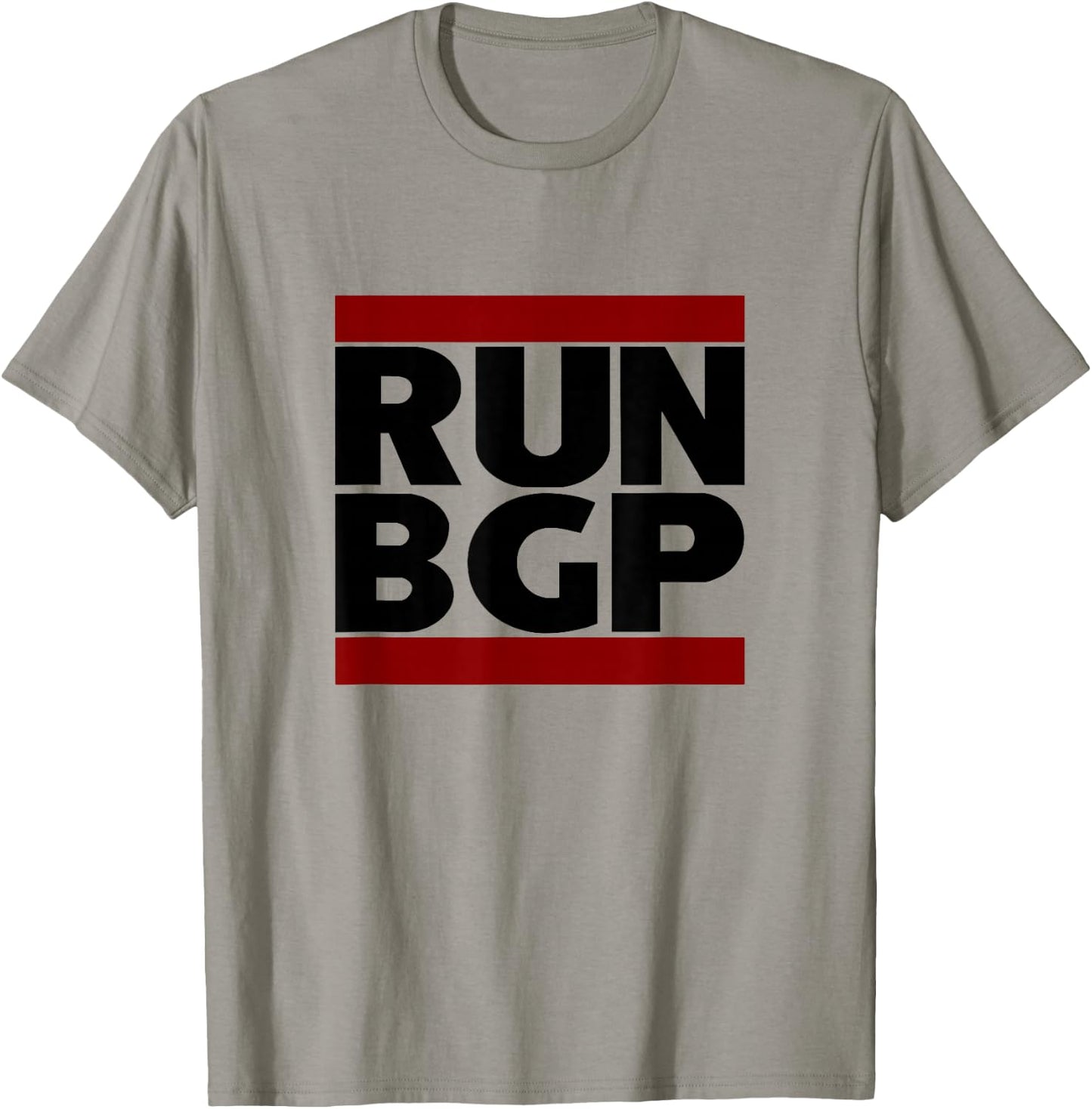 Run BGP Funny Network Engineer Geeky Nerd T-Shirt - T-Shirt | Sand