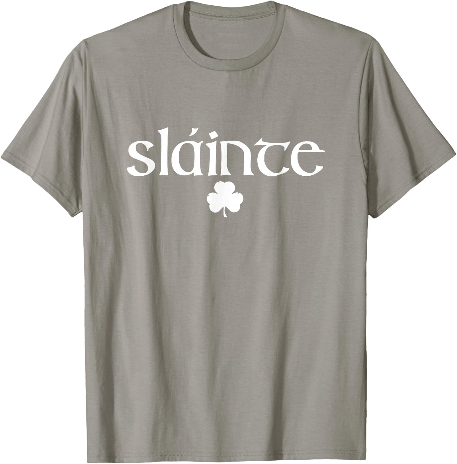 Slainte St. Patrick's Day Funny Beer Drinking Irish Shamrock T-Shirt - T-Shirt | Sand