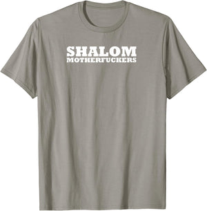 Funny Jewish Kosher Shirt Shalom Motherfucker T-Shirt - T-Shirt | Sand