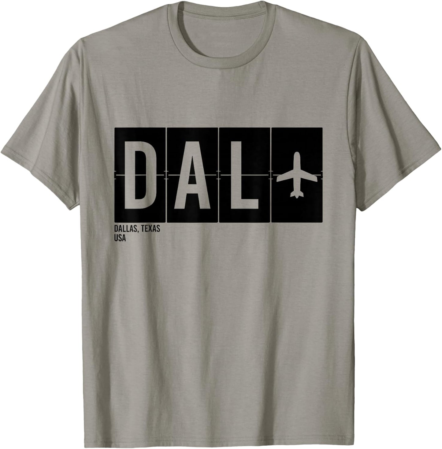 DAL Dallas Texas USA Airport Code International Travel T-Shirt - T-Shirt | Sand