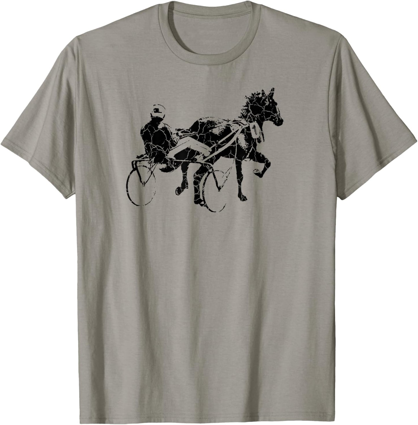 Sports Horse Race Harness Racing Gift T-Shirt - T-Shirt | Sand
