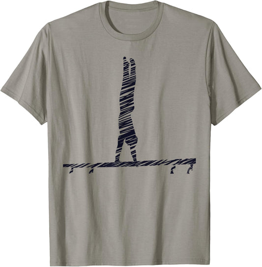 Gymnastics Fan Vintage Design T-Shirt - T-Shirt | Sand